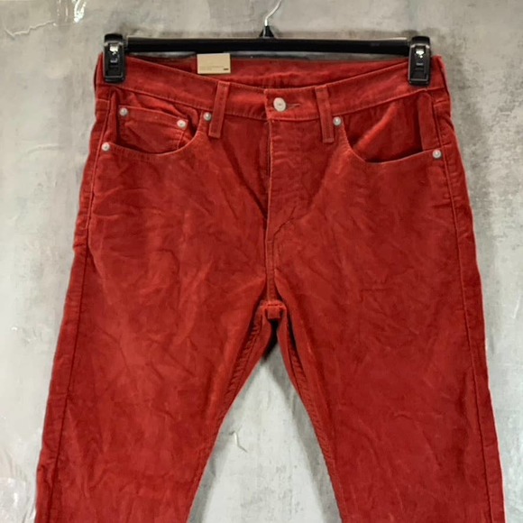 Levi's Men's Brick Red 512 Slim Tapered-Fit Corduroy Jeans SZ 32X30 - Picture 3 of 13